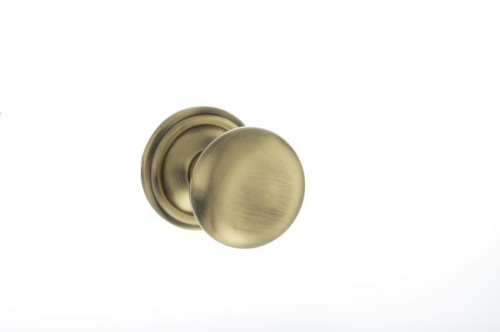Atlantic Old English Harrogate Solid Brass Mushroom Mortice Knob, Antique Brass – Oe58mmkab (sold In Pairs)