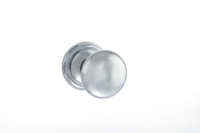 Atlantic Old English Harrogate Solid Brass Mushroom Mortice Knob, Polished Chrome – Oe58mmkpc (sold In Pairs)