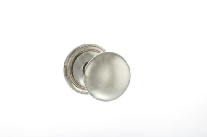 Atlantic Old English Harrogate Solid Brass Mushroom Mortice Knob, Polished Nickel – Oe58mmkpn (sold In Pairs)