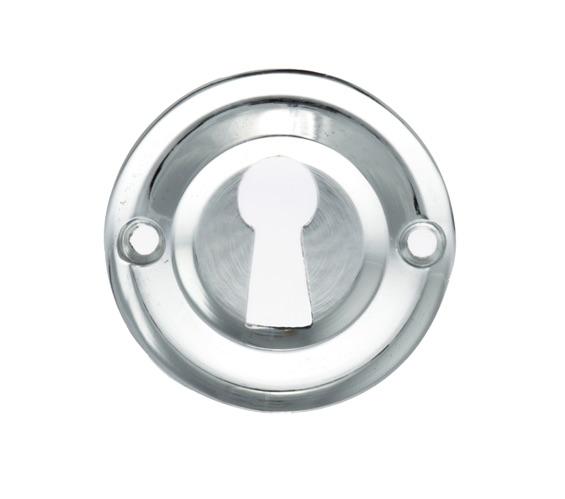 Atlantic Old English Solid Brass Standard Profile Round Escutcheon, Polished Chrome – Oerkepc (sold In Pairs)