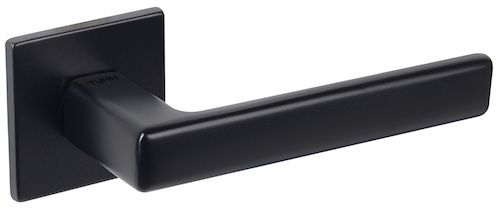 Atlantic Tupai Rapido 5s Line Portel 5mm Slimline Designer Door Handles On Square Rose, Matt Black – T3095s5smb (sold In Pairs)