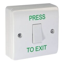 Exit Button c/w Surface Box "PRESS TO EXIT"