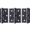 Atlantic Ball Bearing Hinges 3" x 2.5" x 2.5mm set of 3 - Matt Black