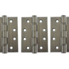 Atlantic Ball Bearing Hinges Grade 13 Fire Rated 4" x 3" x 3mm set of 3 - Urban Bronze