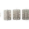 Atlantic Radius Corner Ball Bearing Hinges 4" X 3" X 3mm set of 3 - Satin Stainless Steel