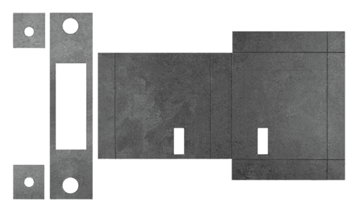 Atlantic Deadlock - 3LK Intumescent Lock Kit FD30 0.8mm