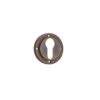 Burlington Euro Profile Escutcheons Square Plain Rose Black
