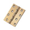 Carlisle Brass HDSW2 Hinge - Double Steel Washered Brass Butt C/W No 8 Eb Screws Polished/Lacquered