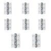 Ball Bearing Hinges -72x50x2 - Polished Chrome Finish