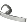 Paja Artica Door Handles On Round Rose, Polished Chrome