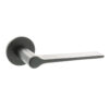 Millhouse Brass Brindley Designer Lever on 5mm Slimline Round Rose - Matt Black MHSR300MB
