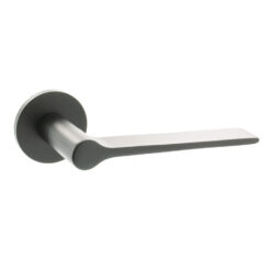 Millhouse Brass Brindley Designer Lever on 5mm Slimline Round Rose - Matt Black MHSR300MB