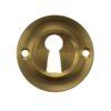 Atlantic Old English Solid Brass Standard Profile Round Escutcheon, Satin Brass - OERKESB (sold in pairs)