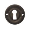 Atlantic Old English Solid Brass Standard Profile Round Escutcheon, Urban Bronze - OERKEUB (sold in pairs)