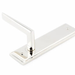 Mayfair Door Handle Din Euro Backplate Antique Brass