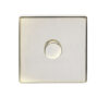 Eurolite Ab1Dled 1 Gang Led Push On Off 2Way Dimmer Flat Concealed Antique Plate Matching Knob