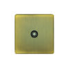 Eurolite Ab1Tvb 1 Gang Isolated Tv Flat Concealed Antique Plate Black Interior
