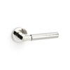 Alexander And Wilks Hurricane Door Handle Plain On Round Rose Pol Nickel Pvd AW201PNPVD
