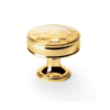 Alexander And Wilks Lynd Hammered Cupboard Knob 38mm Dia. Unlacquered Brass AW818-38-UB