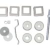 CARLISLE BRASS - BBF1019SSS-SQ BACK TO BACK FIXING PACK (SQUARE) - 19MM DIA. PULL HANDLE