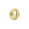 Burlington Euro Profile Escutcheons Reeded Rose Satin Brass