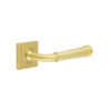 Highgate Door Handles Square Stepped Satin Brass