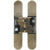 CARLISLE BRASS - CI001131BRS00 3D INVISIBLE HINGE 160 X 32 ANTIQUE SATIN BRONZE-POZI SCREWS NOT SUPPLIED