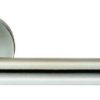 CARLISLE BRASS - CSL1192-BP TREVIRI 19MM DIA. MITRED LEVER ON CONCEALED FIX SPRUNG ROUND ROSE G201