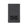 Eurolite Ecbnshsb Dual Voltage Shaver Socket Concealed Black Nickel Plate Black Interior