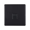 Eurolite Mb1Mb 1 Gang Master Telephone Socket Round Edge Matt Black Plate Black Interior