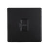 Eurolite Mbuswfb 13Amp Unswitched Fuse Spur Round Edge Matt Black Plate Black Interior