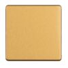 Eurolite Concealed 3mm Single Blank Plate - Satin Brass