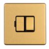 Eurolite Concealed 3mm 13Amp Switched Fuse Spur - Satin Brass