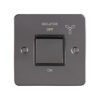 Eurolite Efbnfswbnb 10Amp Fan Isolator Switch Enhance Flat Black Nickel Plate Matching Rocker Black Trim