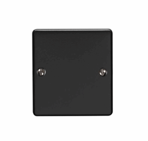 Eurolite Efmb1Bmbb Single Blank Plate Matt Black Flatplate Range