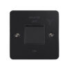 Eurolite Mbfsw 6Amp Fan Isolator Switch Round Edge Matt Black Plate Matching Rocker