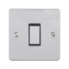 Eurolite Pss1Sw 1 Gang 10Amp 2Way Switch Round Edge Polished Stainless Steel Plate Matching Rocker