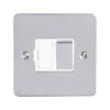 Eurolite Pssswfpsw 13Amp Dp Switched Fuse Spur Round Edge Polished Stainless Steel Plate Matching Rocker White Interior