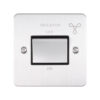Eurolite Efsssfswssb 10Amp Fan Isolator Switch Enhance Flat Satin Stainless Steel Plate Matching Rocker Black Trim