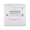 Eurolite Efsssfswssw 10Amp Fan Isolator Switch Enhance Flat Satin Stainless Steel Plate Matching Rocker White Trim