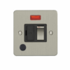 Eurolite Efsssswffossb 13Amp Dp Switched Fuse Spur With Flex Outlet Enhance Flat Satin Stainless Steel Plate Matching Rocker Black Trim