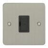 Eurolite Efsssuswfssb 13Amp Unswitched Fuse Spur Enhance Flat Satin Stainless Steel Plate Matching Black Trim