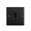 Eurolite En20Aswnmbb 1 Gang 20Amp Dp Switch With Neon Matt Black Enhance Range Black Trim