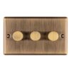 Eurolite Enhance Decorative 3 Gang Dimmer - Antique