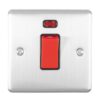 Eurolite Enhance Decorative 45Amp Switch With Neon Indicator - Satin Stainless