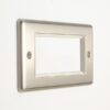 Eurolite En4Modssw 4 Gang Module Frame Satin Enhance Range White Trim