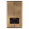 Eurolite Enshsabb 2 Gang Shaver Socket 230/115V Antiqueenhance Range Black Trim