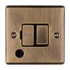 Eurolite Enswffoabb 13Amp Dp Switched Fuse Spur With Flex Outlet Antiqueenhance Range Black Trim