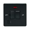 Eurolite Enswffombb 13Amp Dp Switched Fuse Spur With Flex Outlet Matt Black Enhance Range Black Trim