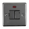Eurolite Enswfnbnb 13Amp Dp Switched Fuse Spur With Neon Black Nickel Enhance Range Black Trim